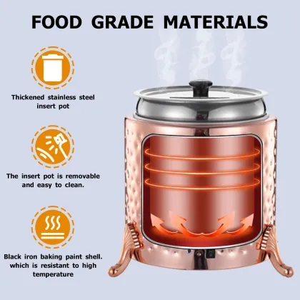 Stainless Steel Insulation Barrel Pot for Food Storage