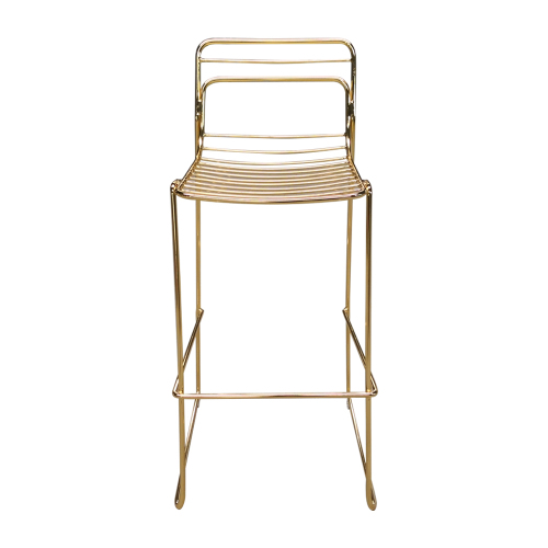 Χρυσό καλώδιο καρέκλα bar480x480x1000mm σύγχρονη καρέκλα καφέ σχεδιασμού
