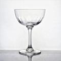 etched champagne coupe glass set