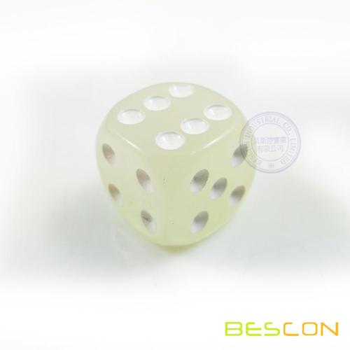 Six Sided Glow in Dark Luminous Dice 16MM