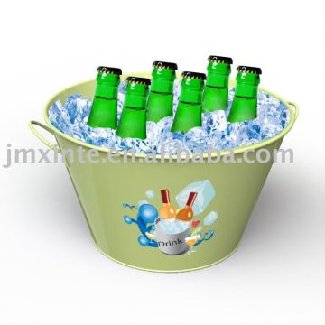 metal round ice tub