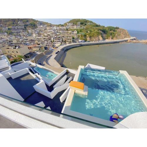 Hotel Infinity Overflow Edge Acrylic Swimming Pool