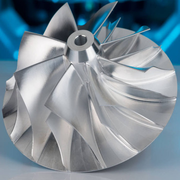 Custom 5 paksi CNC Milling 7075 Aluminium Impeller