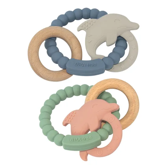 Diy Silicone Beads Teething Bracelet for Baby Sensory Fidget Toys (15mm) - Safe Play for 0-6 & 6-12 Months