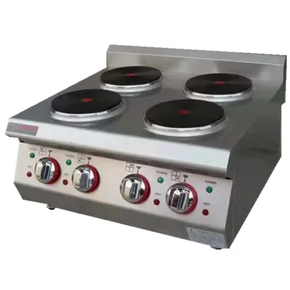 4 Head Commercial Countertop Electric Cooking Stove - Restaurant Catering Equipment