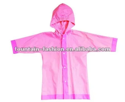 pvc children long raincoat