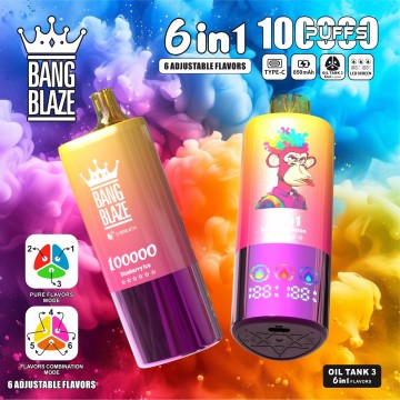 Bang bang berkualitas tinggi vape puff 100k puff