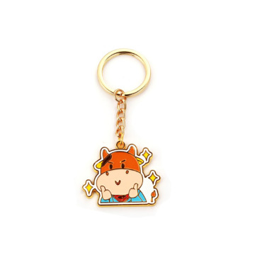 Logo tersuai peribadi Anime keychain logam kartun comel