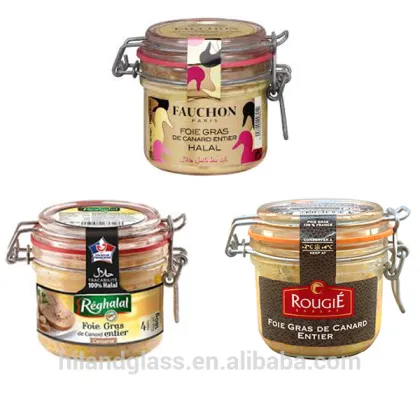 350ml kitchen foie gras glass storage jar
