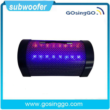 wireless bluetooth bazooka speaker with color led lights