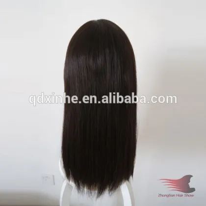 Unprocessed Virgin Human 18inch Long Hair BOB Style Kosher Wig Stock