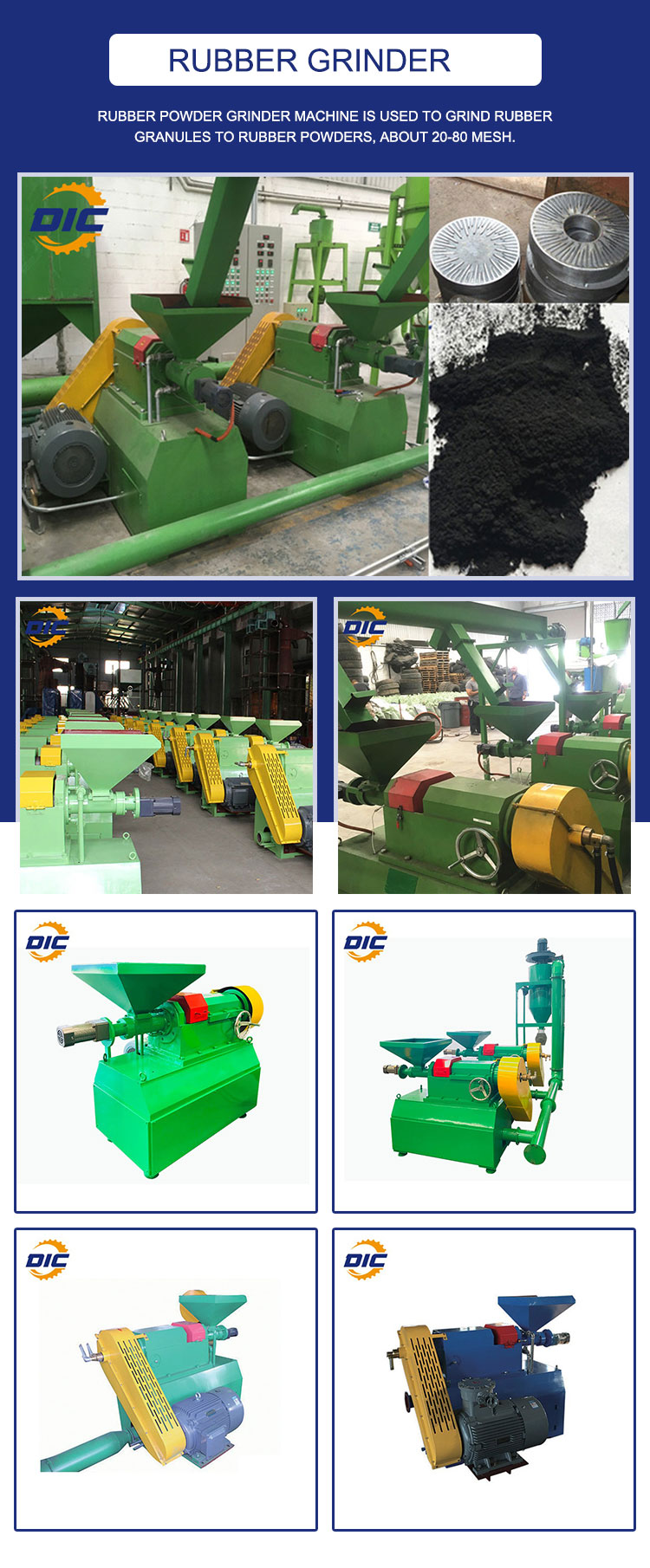 rubber powder grinder machine