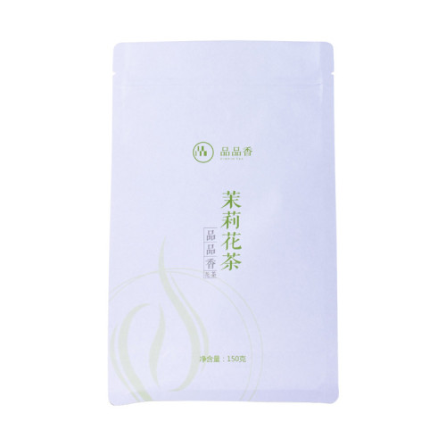 Pla Kraft Paper Tea Packaging Compostable Zipper Bags