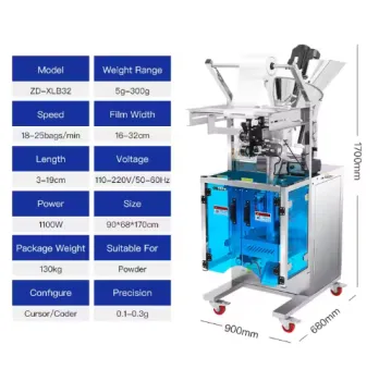 Low Price Powder Packing Machine for Milk Protein, Coffee, and Spice Powders