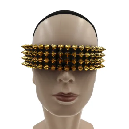 Punk Raven Gold Spike Sunglasses - Gothic Luxury Bling Goth Crystal Shades