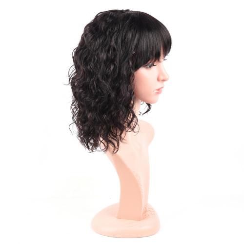 MEDIUM WIG HUMAN HAIR MADE