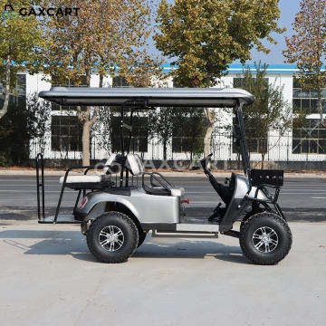 8 Seat Pink Electric Ambulance Golf Cart with Collapsible Light Kits for Sale