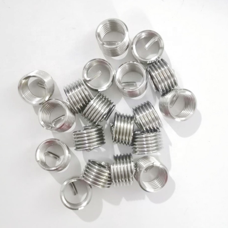 Custom Size 304 Stainless Steel Threaded Insert Radiator Fastening M2-M6 Titanium Wire Turned Thread Inserts Metric Carton