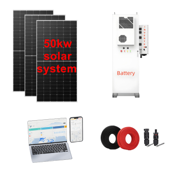 50kW Off-Grid Solar System with 100kWh LiFePO4 Battery and Inverter