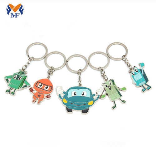 One piece wholesale metal keychain with logo