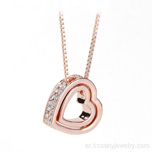 مجوهرات أزياء جديدة 2015 القلب "قلادة قلادة"