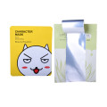 Plastic foil 3 side seal bag for facial mask