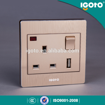 British standard 13A socket with switches 13amp socket 13amp usb socket