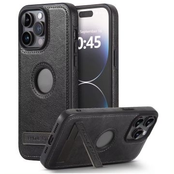 Επιχειρηματική δερμάτινη θήκη για το iPhone 15 Pro, κάλυμμα κάλυμμα για το iPhone 16/15/14/13/12 Pro Max
