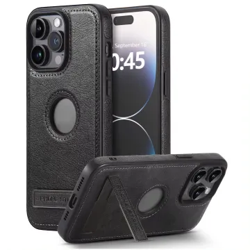 Business Style Leather Phone Case for iPhone 15 Pro, Holder Cover for iPhone 16/15/14/13/12 Pro Max