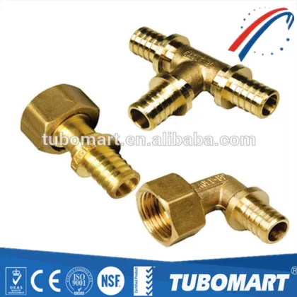Floor heating treatment rehau brass plumbing fitting for pex pipe