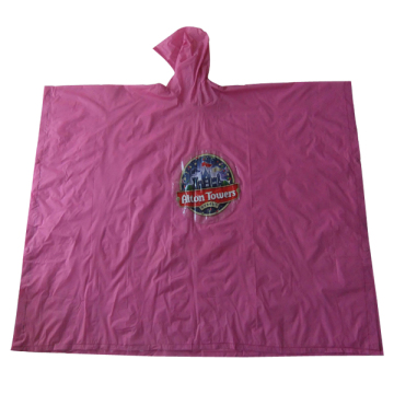 Wasserdichter PVC Hooded Rain Poncho