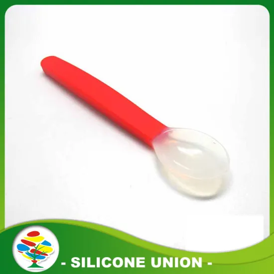Food Grade Temperature Silicone Baby Feeding Spoon
