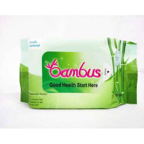 100% Bamboo Fiber Organic Wet Wipes