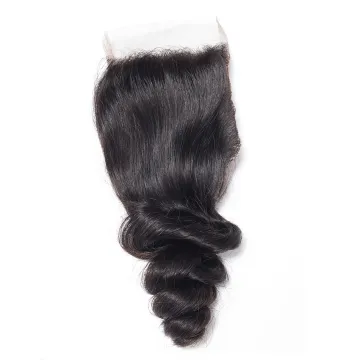 Straight Body Wave Kinky Curly Deep Wave Loose Wave Loose Deep Kinky Straight Curly Human Hair Closure For Brazilian Lace Wig