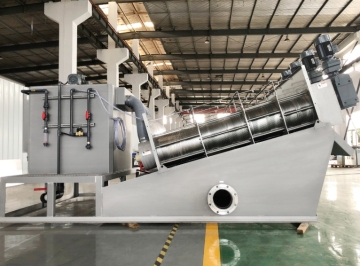 Unobstructed screw stacking machine