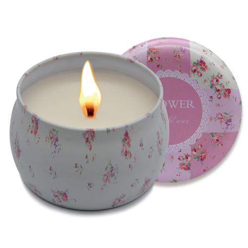 Tin Travel Candles Bulk Personalized Aromatherapy Scented Soy Wax Tin Candles Factory