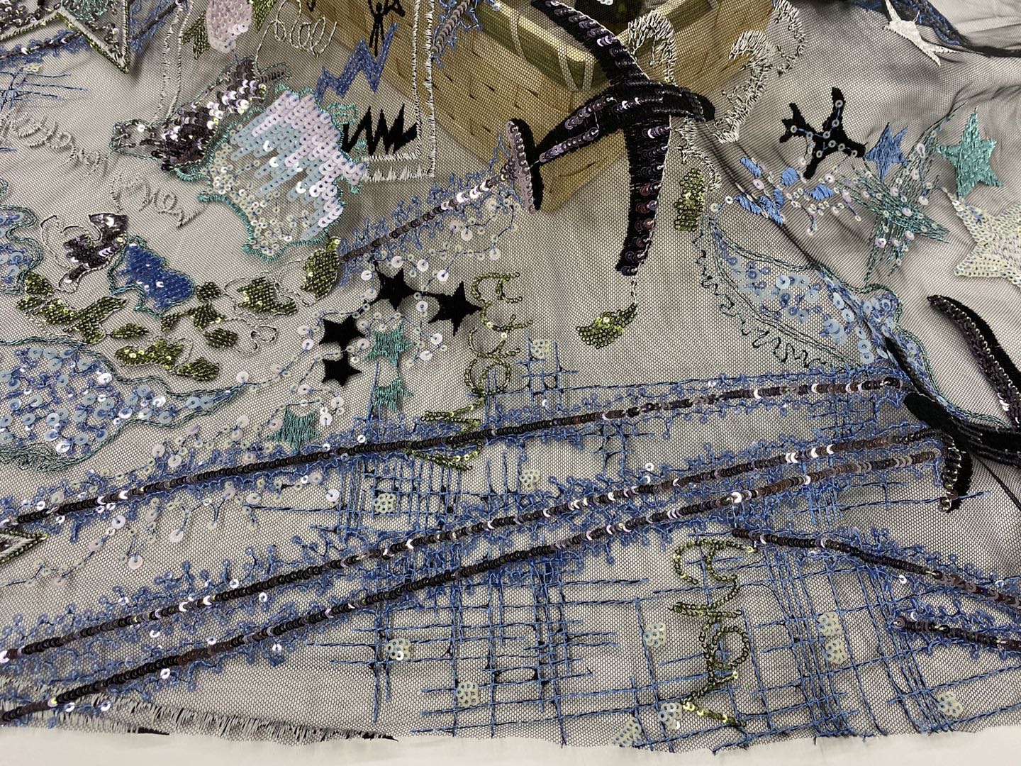 Sequins Embroidery Fabric