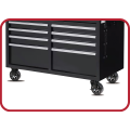 5inch Rigid Swivel Black PU Tool Cart Wheels