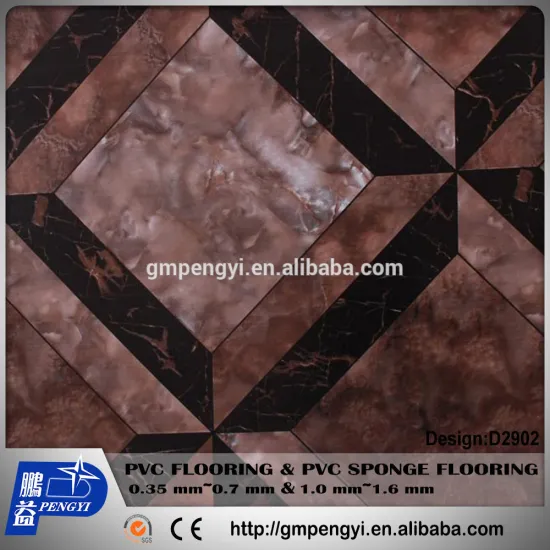 qualified supplier and competitive price 0.45mm*72"*30Y PVC vinyl sponge flooring mat roll