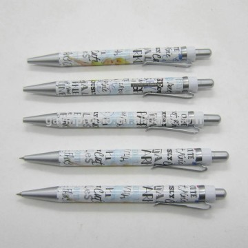 Full color printed plastic mechanical pencil