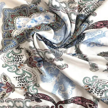 Wholesale 30s Challis Floral Print Rayon Woven Fabric