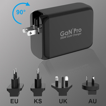 200W PD QC Gan Pro Charger Four Ports