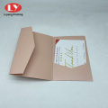 Shine Pink Wedding Invitation Card Holder Envelope Custom