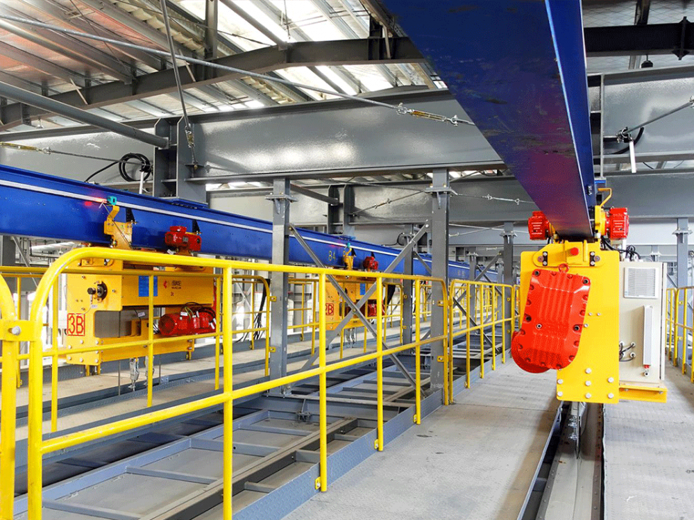 Atelier de galvanisation de 10 tonnes Crane aérienne