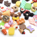 Mélange de résine Simulation alimentaire maison ornement bonbons sucrés beignet Cabochon perles maison de poupée jouets pour porte-clés faisant pince à cheveux bricolage