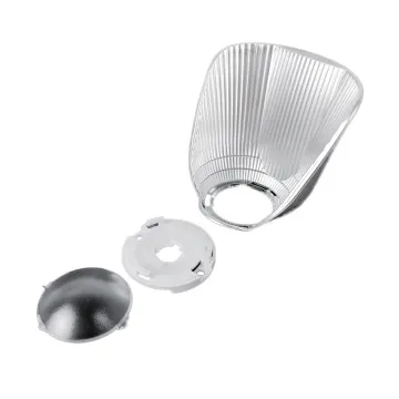 High Reflective Optical Plastic PC Wall Washer Light LED Lens Outdoor Wall Lamp Covers & Reflector Holder Set