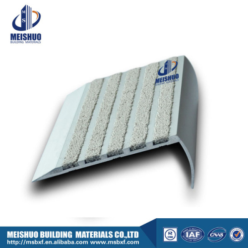 Customized aluminum profile alternating flush stair nosing for ceramic tile