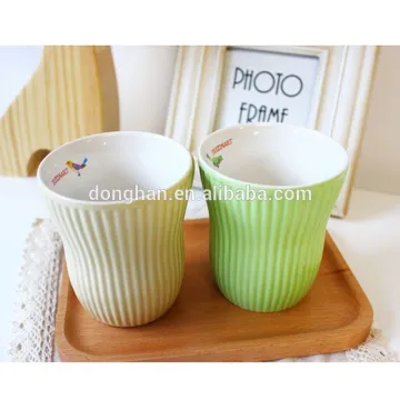 Hot New Item pretty porcelain mugs with color outside