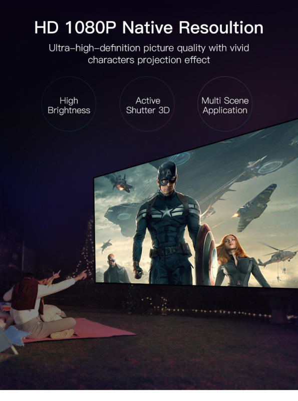 Movie Wifi Mini Portable Android 4K Mini Projector