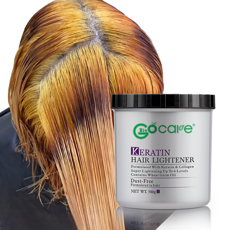 Gocare Wholesale Low Ammonia Hair Lightener Blonde Hair Bleaching Powder With Keratin